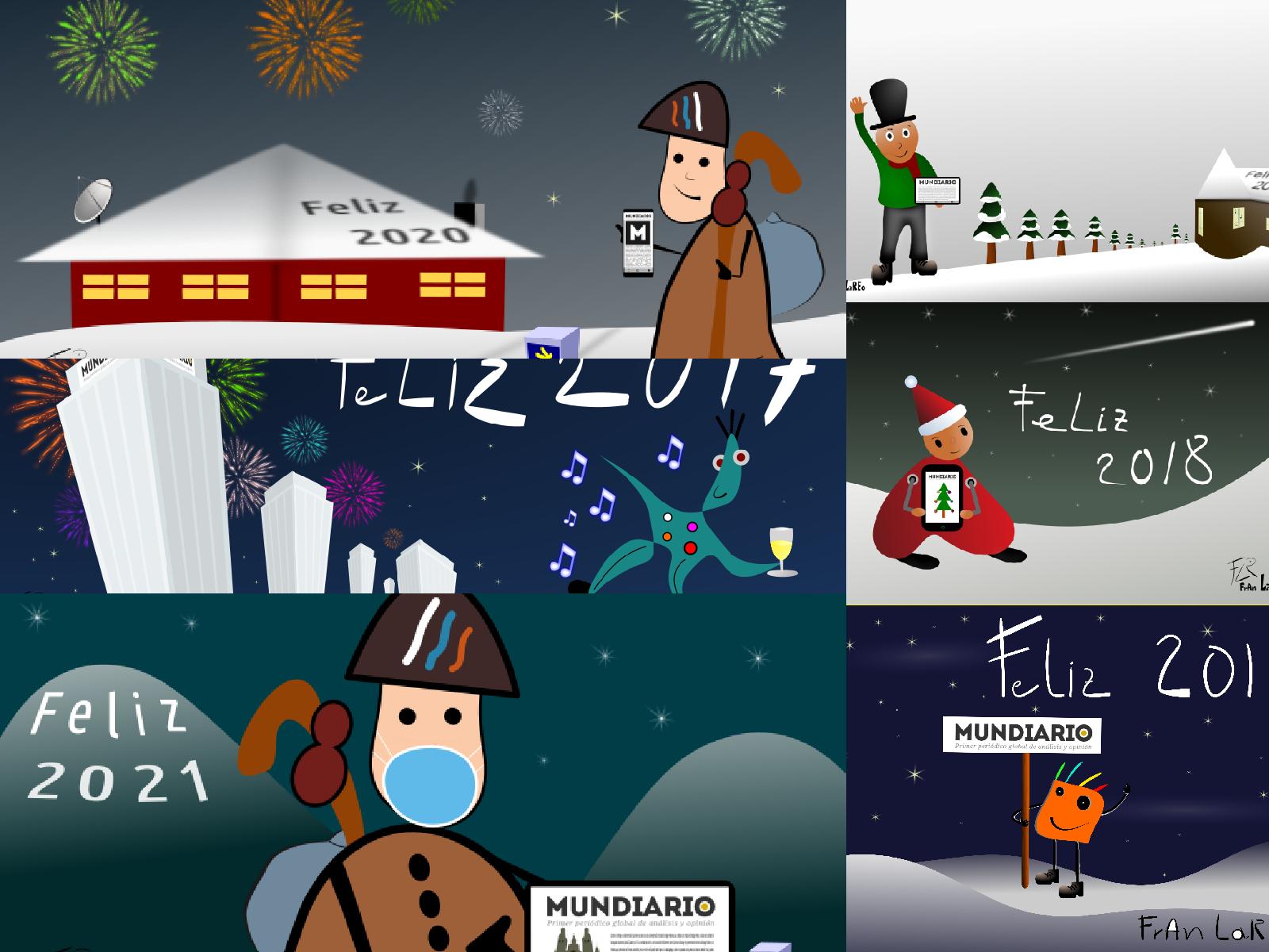 ilustraciones campañas de diciembre mundiario.com